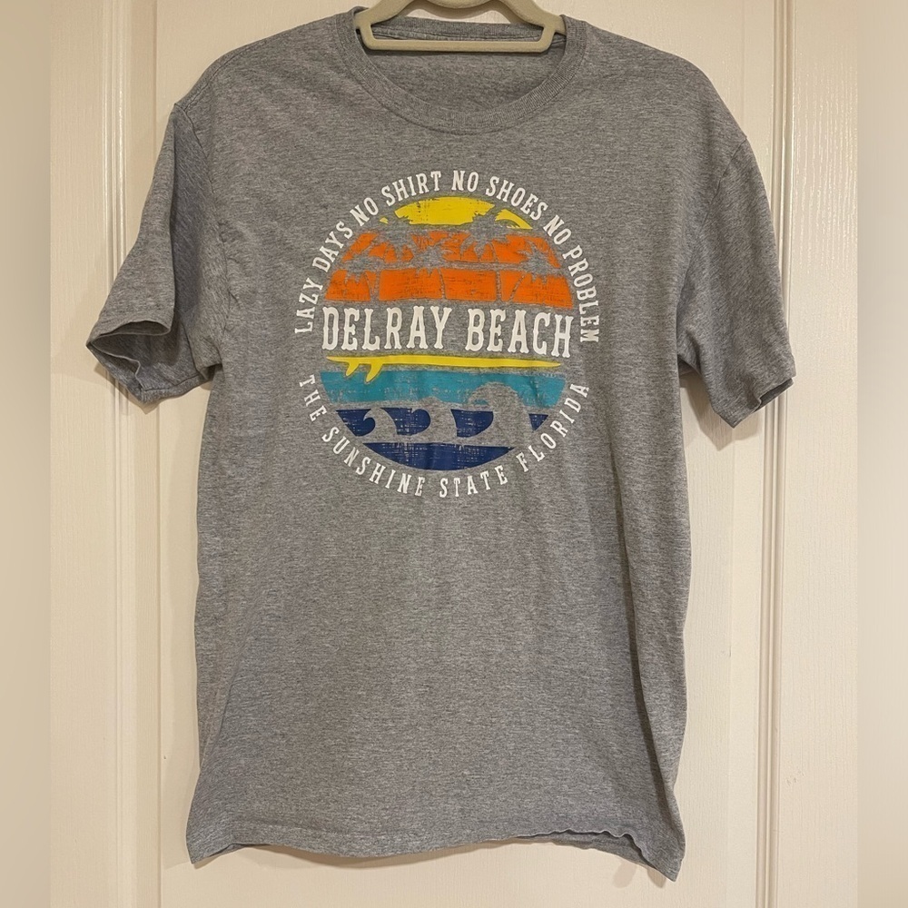 Grey Delray Beach t-shirt​​​​​​​​​